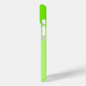 Eenvoudig en limoengroen gestreept monogram Case-Mate iPhone case (Achterkant / Links)