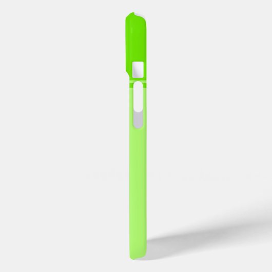 Eenvoudig en  limoengroen gestreept monogram Case-Mate iPhone case (Achterkant / Links)