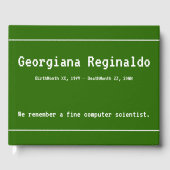 Eenvoudig en minimaal Comp Sci-condoleanceboek Gastenboek (Voorkant)