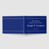 Eenvoudig en minimaal cursief handboek gastenboek (Volledig)