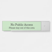 Eenvoudig en minimaal "geen toegang tot het publie deurbordje (Voorkant)