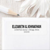 Eenvoudig en minimaal label voor Typografie Wedden (Insitu)