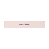 Eenvoudig en minimaal roze Typografie Weddenschap Uitnodigingen Wikkel (Vlak)