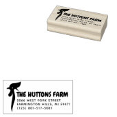 Eenvoudig en minimalistisch Boerderij van de Chick Rubberstempel (Gestempeld)