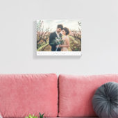 Eenvoudig en minimalistisch Forever in Love Foto Canvas Afdruk (Insitu (Woonkamer))