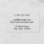 Eenvoudig en minimalistisch Nail Artist-Visitekaar Visitekaartje (Achterkant)