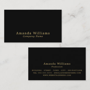 Eenvoudig en minimalistisch visitekaartje