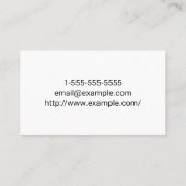 Eenvoudig en minimalistisch Visitekaartje van proc (Achterkant)