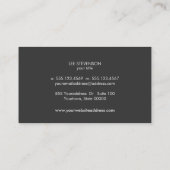 Eenvoudig en modern Abstract Artist Visitekaartje (Achterkant)