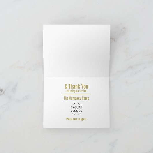 Eenvoudig en modern, bedankt voor de klant (Binnen)