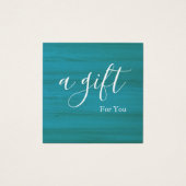 Eenvoudig en modern bedrijfscadeaubon vierkante visitekaartjes (Voorkant)