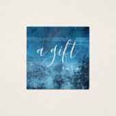 Eenvoudig en modern bedrijfscadeaubon vierkante visitekaartjes (Voorkant)