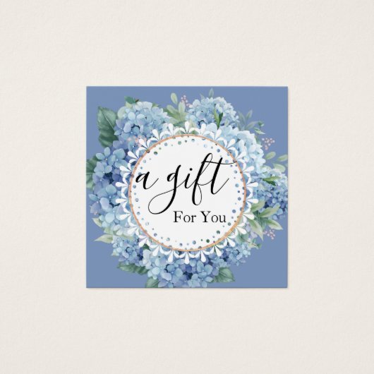 Eenvoudig en modern bedrijfscadeaubon vierkante visitekaartjes (Voorkant)