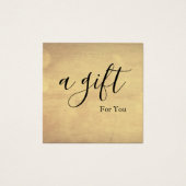 Eenvoudig en modern bedrijfscadeaubon vierkante visitekaartjes (Voorkant)