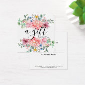 Eenvoudig en modern bedrijfscadeaubon vierkante visitekaartjes (Bureau)