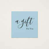 Eenvoudig en modern bedrijfscadeaubon vierkante visitekaartjes (Voorkant)