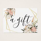 Eenvoudig en modern bedrijfscadeaubon visitekaartje (Voorkant)