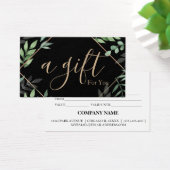 Eenvoudig en modern bedrijfscadeaubon visitekaartje (Bureau)