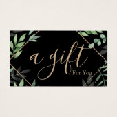 Eenvoudig en modern bedrijfscadeaubon visitekaartje (Voorkant)