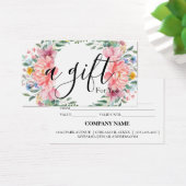 Eenvoudig en modern bedrijfscadeaubon visitekaartje (Bureau)