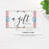 Eenvoudig en modern bedrijfscadeaubon visitekaartje (Bureau)