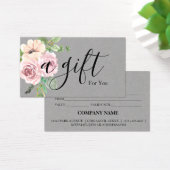 Eenvoudig en modern bedrijfscadeaubon visitekaartje (Bureau)