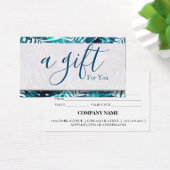 Eenvoudig en modern bedrijfscadeaubon visitekaartje (Bureau)