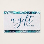 Eenvoudig en modern bedrijfscadeaubon visitekaartje (Voorkant)