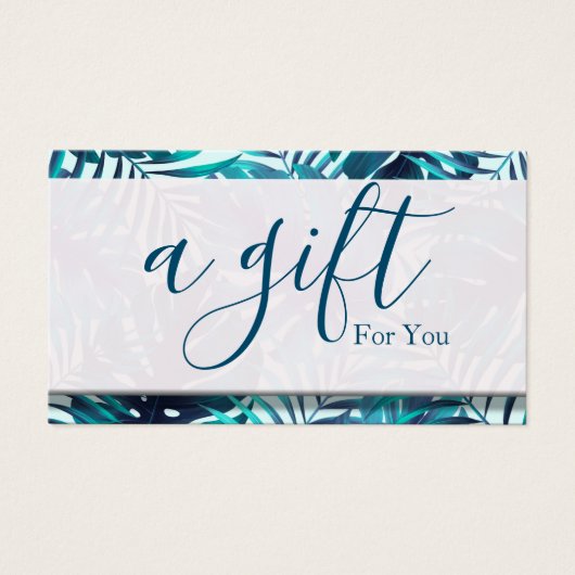 Eenvoudig en modern bedrijfscadeaubon visitekaartje (Voorkant)