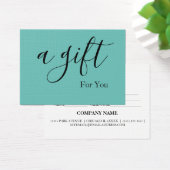 Eenvoudig en modern bedrijfscadeaubon visitekaartje (Bureau)