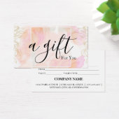 Eenvoudig en modern bedrijfscadeaubon visitekaartje (Bureau)