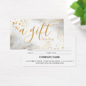 Eenvoudig en modern bedrijfscadeaubon visitekaartje (Bureau)