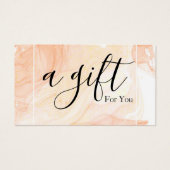 Eenvoudig en modern bedrijfscadeaubon visitekaartje (Voorkant)