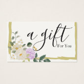 Eenvoudig en modern bedrijfscadeaubon visitekaartje (Voorkant)