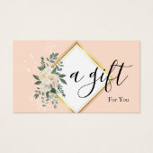 Eenvoudig en modern bedrijfscadeaubon visitekaartje (Voorkant)