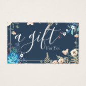 Eenvoudig en modern bedrijfscadeaubon visitekaartje (Voorkant)