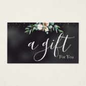 Eenvoudig en modern bedrijfscadeaubon visitekaartje (Voorkant)