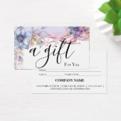 Eenvoudig en modern bedrijfscadeaubon visitekaartje (Bureau)