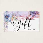 Eenvoudig en modern bedrijfscadeaubon visitekaartje (Voorkant)