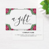 Eenvoudig en modern bedrijfscadeaubon visitekaartje (Bureau)