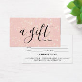 Eenvoudig en modern bedrijfscadeaubon visitekaartje (Bureau)