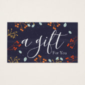 Eenvoudig en modern bedrijfscadeaubon visitekaartje (Voorkant)