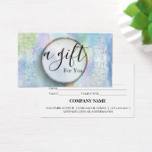 Eenvoudig en modern bedrijfscadeaubon visitekaartje (Bureau)