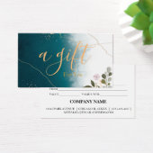 Eenvoudig en modern bedrijfscadeaubon visitekaartje (Bureau)