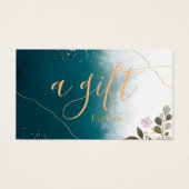 Eenvoudig en modern bedrijfscadeaubon visitekaartje (Voorkant)