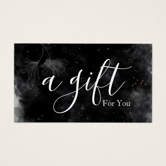 Eenvoudig en modern bedrijfscadeaubon visitekaartje (Voorkant)