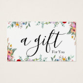 Eenvoudig en modern bedrijfscadeaubon visitekaartje (Voorkant)