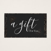 Eenvoudig en modern bedrijfscadeaubon visitekaartje (Voorkant)