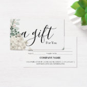 Eenvoudig en modern bedrijfscadeaubon visitekaartje (Bureau)