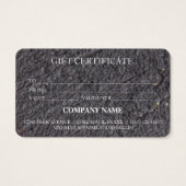 Eenvoudig en modern bedrijfscadeaubon visitekaartje (Achterkant)